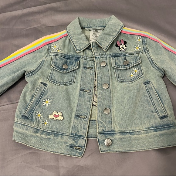 Disney Minnie Mouse‎ Girls Jean Jacket with embroidery - Picture 1 of 9